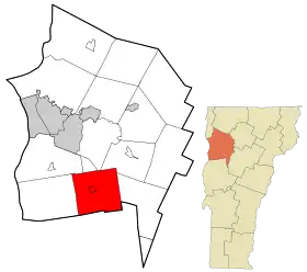 Localisation de Hinesburg