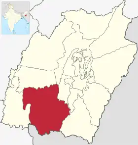 Localisation de District de Churachandpur