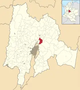 Localisation de Sopó