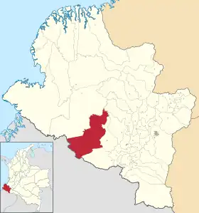 Localisation de Ricaurte