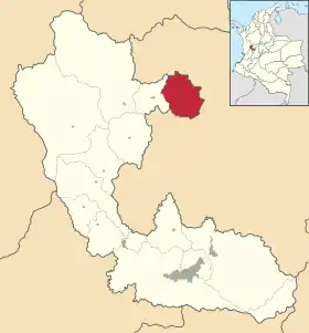 Localisation de Quinchía