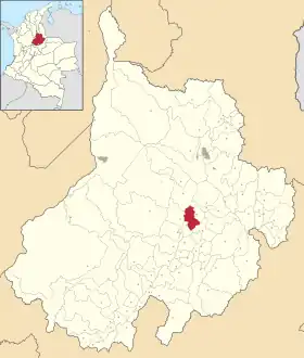 Localisation de Barichara