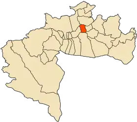 Localisation de Biskra