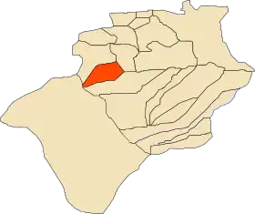 Localisation de Mechraa Houari Boumedienne
