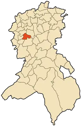 Localisation de Tabia Sidi Bel Abbes
