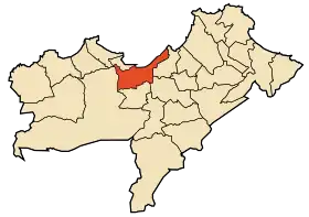 Localisation de Oran