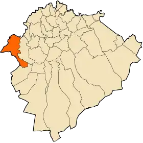 Localisation de Takhemaret