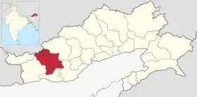 Localisation de District du Kameng oriental