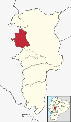 Localisation de Canton d'Echeandía