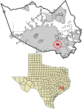 Localisation de South Houston