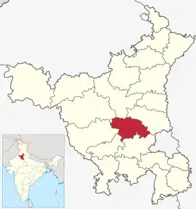 Localisation de District de Rohtakरोहतक जिला