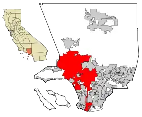 Localisation de Los Angeles