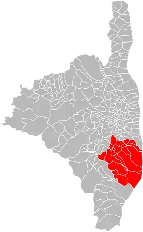 Localisation de Communauté de communes de l'Oriente