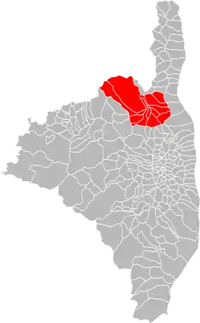 Localisation de Communauté de communes du Nebbiu