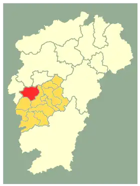 Localisation de Ānfú Xiàn