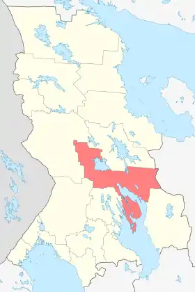 Localisation de Raïon de Medvejiegorsk / Karhumäki