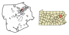 Localisation de Swoyersville