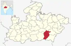 Localisation de District de Seoni