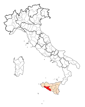 Localisation de Libre consortium municipal d'Agrigente