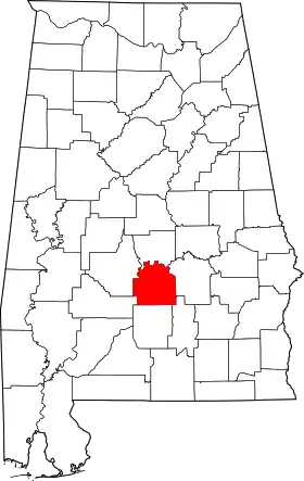 Localisation de Comté de Lowndes(Lowndes County)