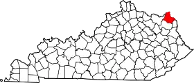 Localisation de Comté de Greenup(Greenup County)