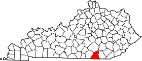 Localisation de Comté de McCrearyMcCreary County