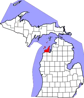 Localisation de Comté de Leelanau(en) Leelanau County