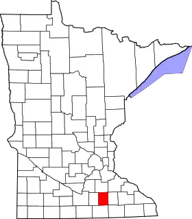Localisation de Comté de Steele(Steele County)