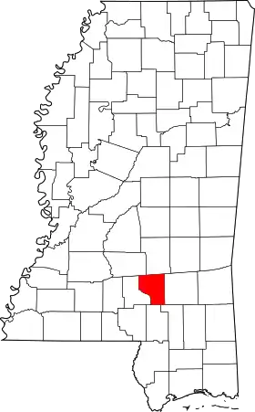 Localisation de Comté de Covington(Covington County)