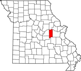 Localisation de Comté de Gasconade(Gasconade County)