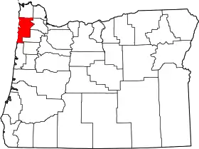Localisation de Comté de Tillamook(en) Tillamook County
