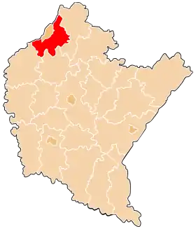 Localisation de Powiat de Tarnobrzeg