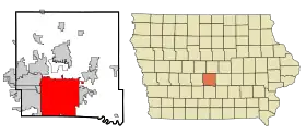 Localisation de Des Moines