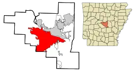 Localisation de Little Rock