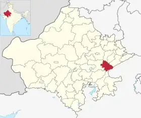 Localisation de District de Sawai Madhopur