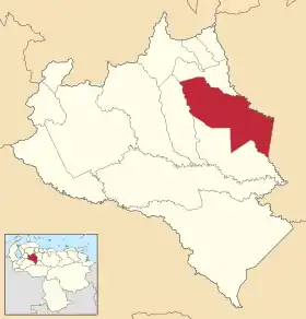 Localisation de Turén