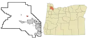 Localisation de North Plains