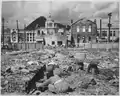 Ruines de Séoul avec le bâtiment du gouvernement-général en arrière-plan, le 1er novembre 1950