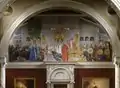 Le sacrifice de Domalde devant le temple d'Uppsala.