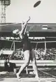 Lors d'une compétition en 1960.
